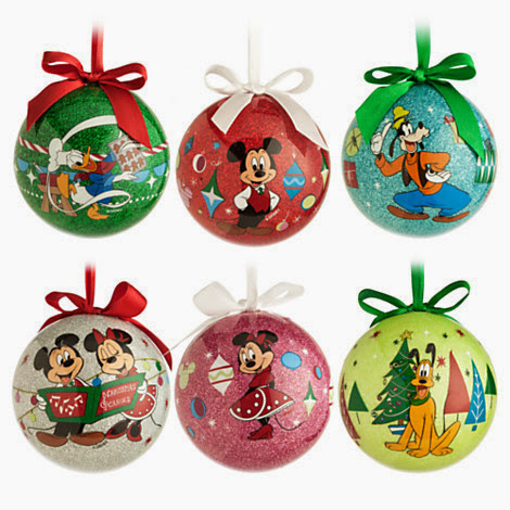 Disney Mickey Mouse & Friends Découpage Christmas Ornament Set 6-Pc New ...