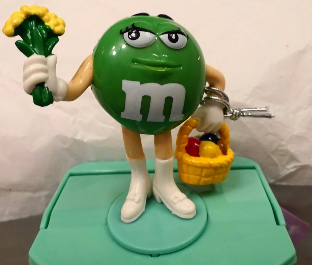 M&M'S Green Easter Yum! Candy Dispenser 2011 New With Tag - GoodNReadyToGo