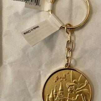 Tink Castle Medal Keychain Metal New Front