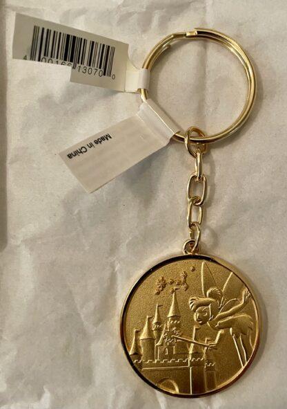 Tink Castle Medal Keychain Metal New Front