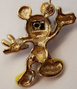 Disney Mickey Mouse Swarovski Crystal Brooch Pin by Arribas New In Box ...