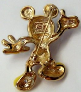 Disney Mickey Mouse Swarovski Crystal Brooch Pin by Arribas New In Box ...