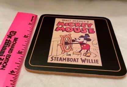 Disney Mickey Mouse Steamboat Willie Coaster Front With Ruler 2