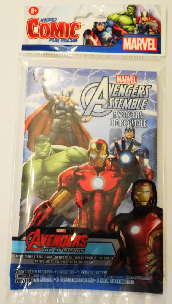 Marvel Avengers Assemble Micro Comic Fun Packs Thor Iron Man Captain ...