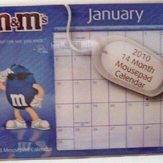 M&M's Mousepad 2010 Calendar 14 Month New In Pack Front